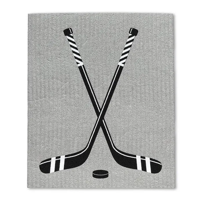 Earrings Abbott Hockey Skates Sticks Dishcloth Set2