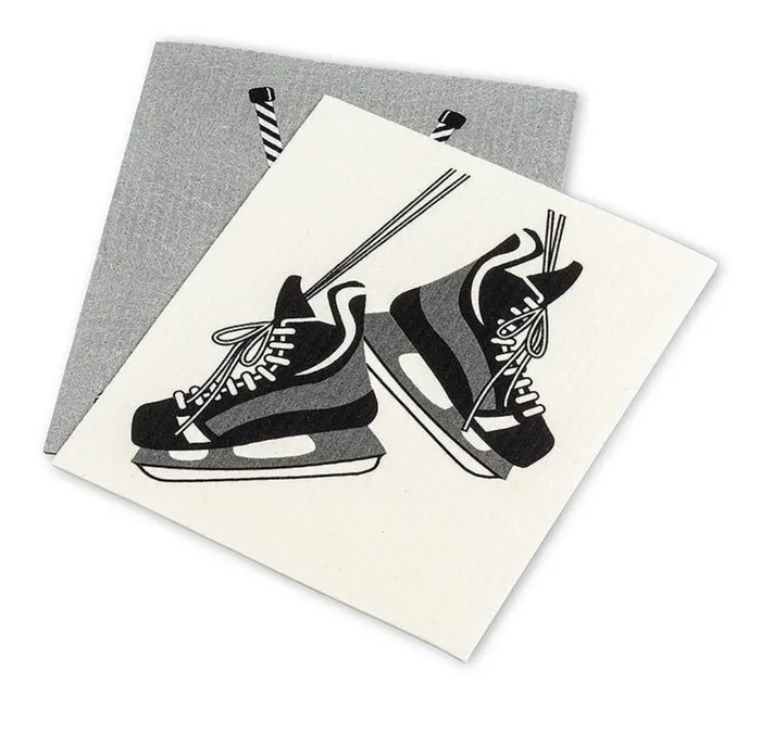 Earrings Abbott Hockey Skates Sticks Dishcloth Set2