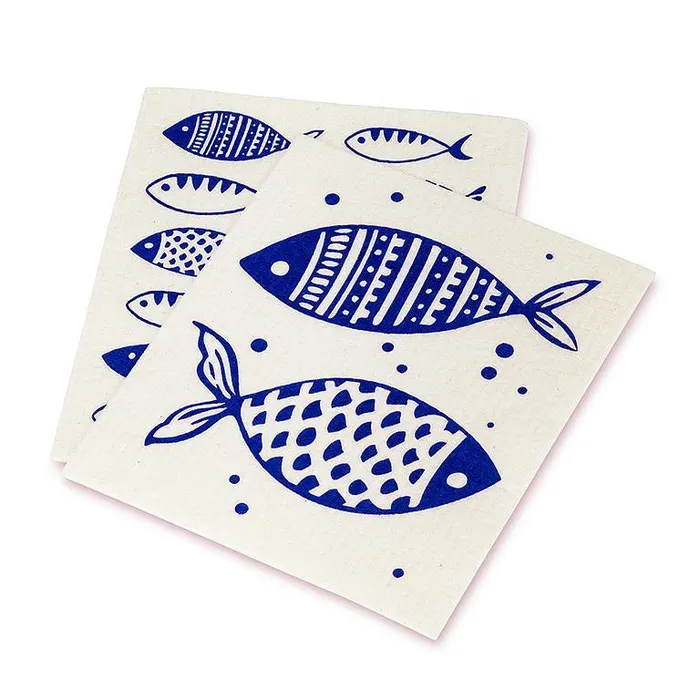 Earrings Abbott Simple Fish Dishcloths Set2