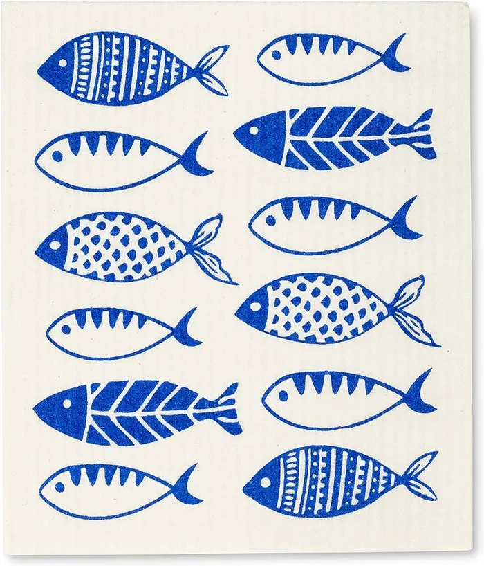 Earrings Abbott Simple Fish Dishcloths Set2