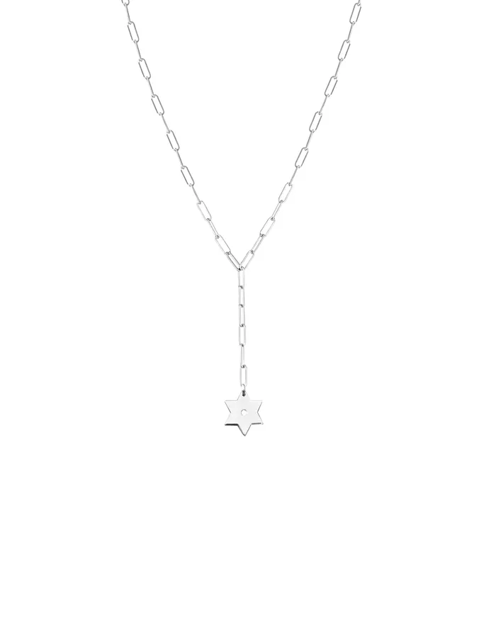 Earrings David Magen David Paperclip Lariat Miriam Merenfeld