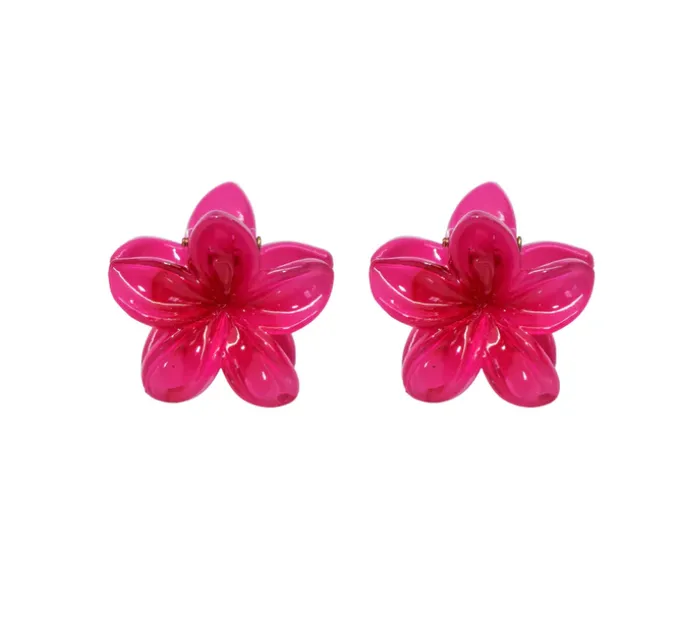 Earrings emi jay BABY SUPER BLOOM CLIP SET IN DRAGONFRUIT