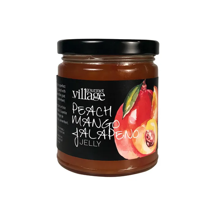 Earrings Gourmet du Village Peach Mango Jalapeo Jelly Topping
