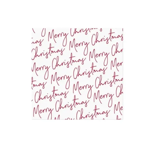 Earrings Harman Merry Christmas Script Luncheon Napkins