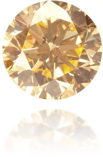 Earrings Langerman Diamonds Natural Orange Diamond Round 060 ct Polished