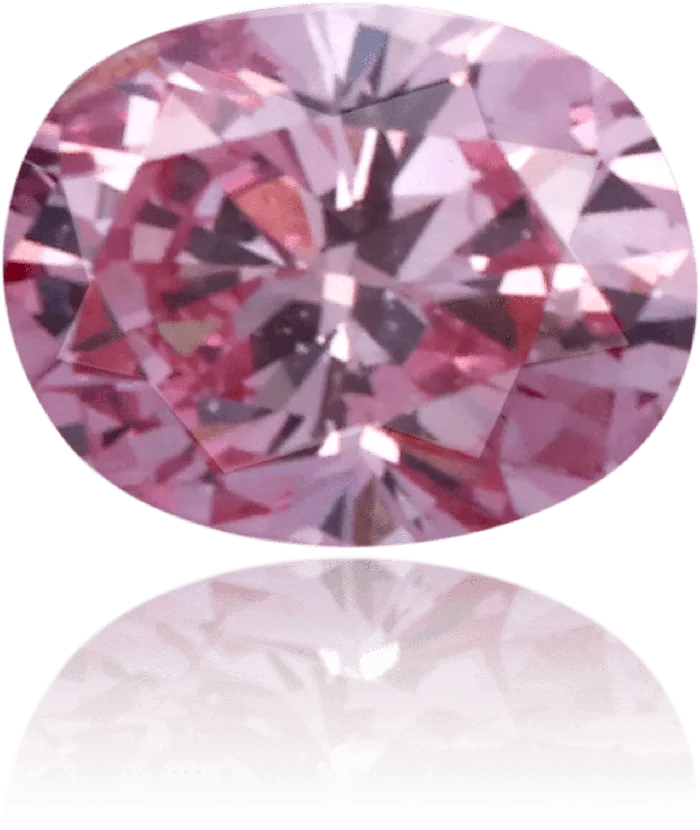Earrings Langerman Diamonds Natural Pink Diamond Oval 009 ct Polished