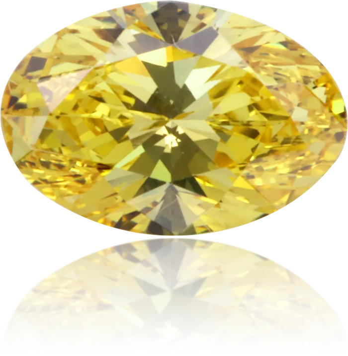 Earrings Langerman Diamonds Natural Yellow Diamond Oval 050 ct Polished