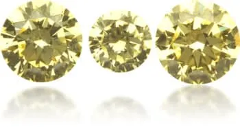 Earrings Langerman Diamonds Natural Yellow Diamond Round 055 ct set