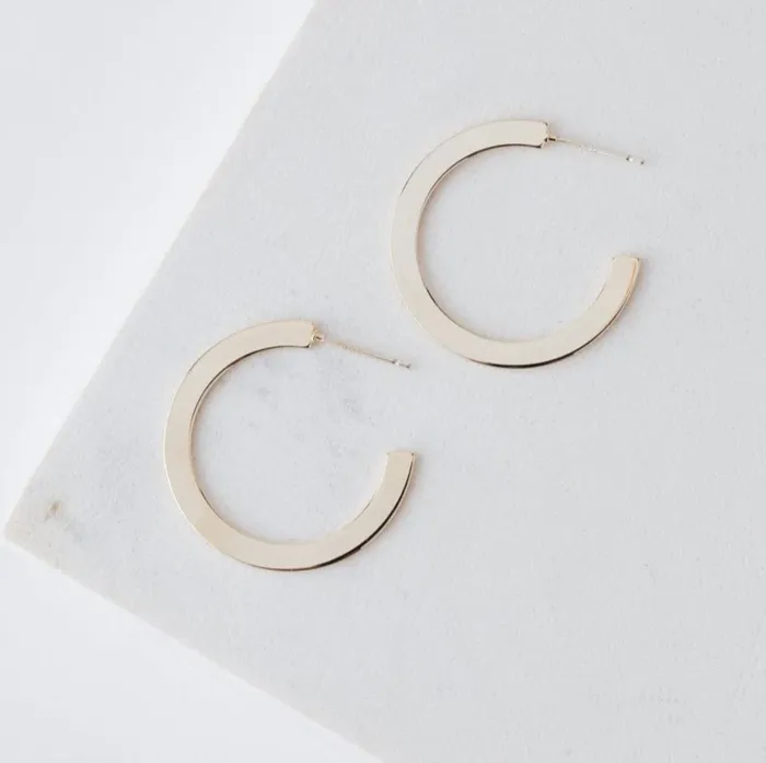 Earrings Lovers Tempo Gloria Large Hoop Earrings Gold