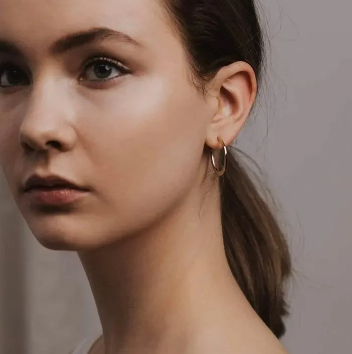 Earrings Lovers Tempo Gloria Large Hoop Earrings Gold