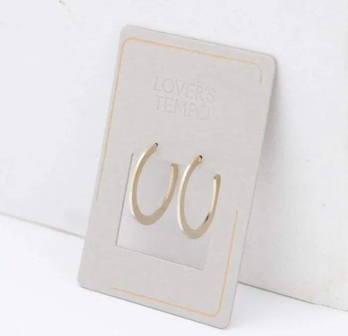 Earrings Lovers Tempo Gloria Large Hoop Earrings Gold