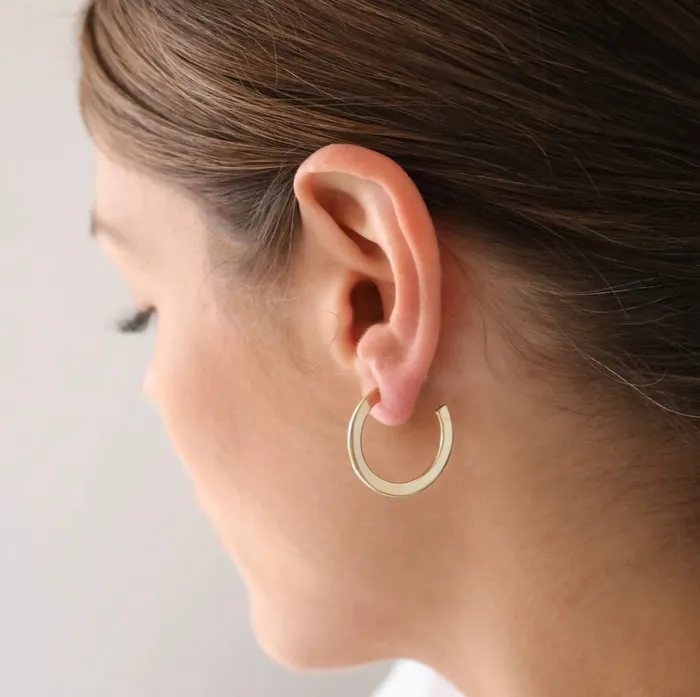 Earrings Lovers Tempo Gloria Large Hoop Earrings Gold
