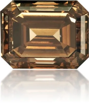 Earrings Natural Brown Diamond Rectangle 131 ct Polished Langerman Diamonds Earrings Natural Brown Diamond Rectangle 131 ct Polished Langerman Diamonds