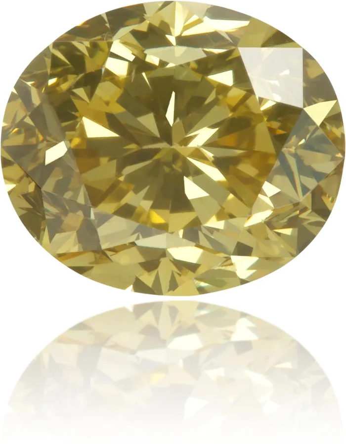 Earrings Natural Green Diamond Oval 101 ct Polished Langerman Diamonds