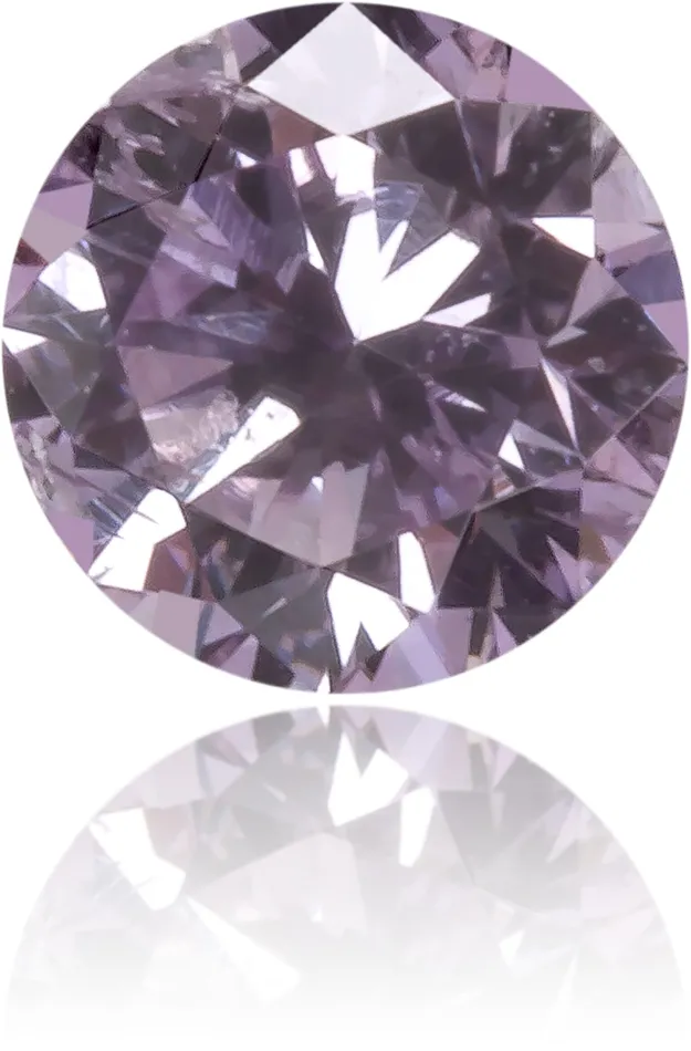 Earrings Natural Purple Diamond Round 016 ct Polished Langerman Diamonds