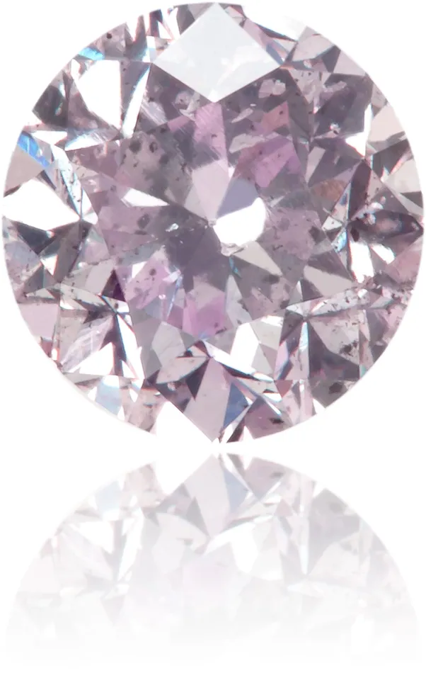 Earrings Natural Purple Diamond Round 064 ct Polished Langerman Diamonds Earrings Natural Purple Diamond Round 064 ct Polished Langerman Diamonds