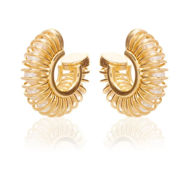 Earrings Oscar De La Renta Mola Hoop Earrings