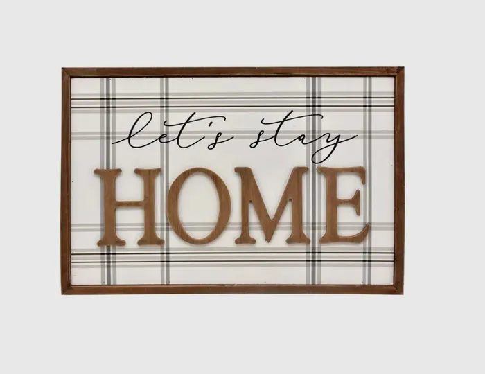 Earrings Paris Loft Lets Stay Home Sign