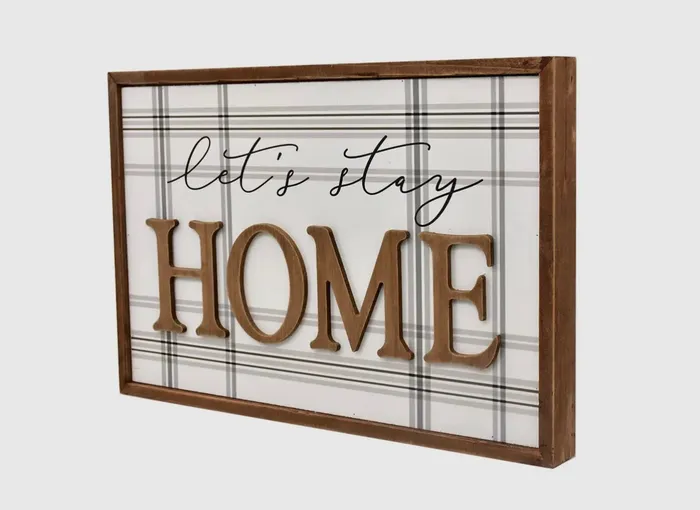 Earrings Paris Loft Lets Stay Home Sign