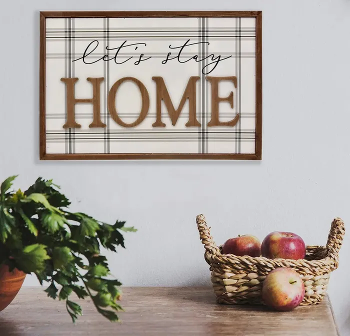 Earrings Paris Loft Lets Stay Home Sign