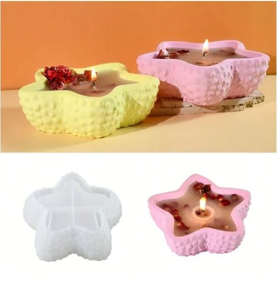 Earrings Star Fish Candle Storage Silicone Mold for Jesmonite Art RESIN ART HUB