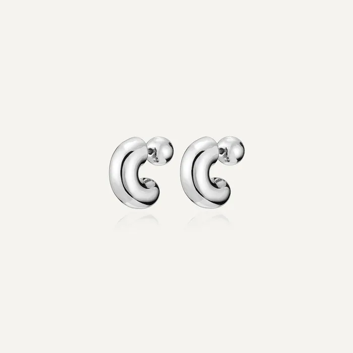 Earrings Tome Small Hoop Silver Jenny Bird