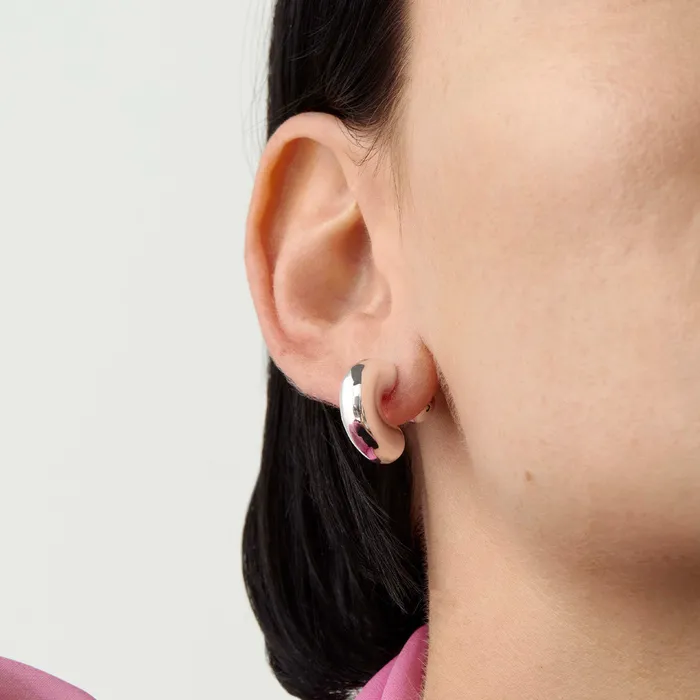 Earrings Tome Small Hoop Silver Jenny Bird
