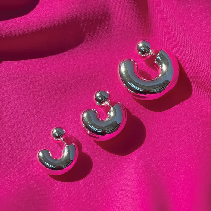 Earrings Tome Small Hoop Silver Jenny Bird