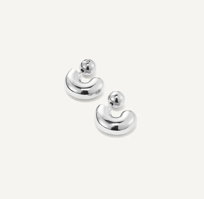 Earrings Tome Small Hoop Silver Jenny Bird