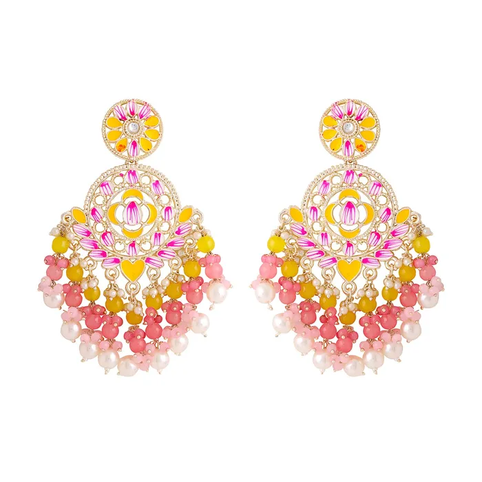 Earrings Yellow Chimes Earrings for Women and Girls Meenakari Chandbali Gold Plated Yellow Pink Meenakari Chandbali Earrings Birthday Gift for girls and women Anniversary Gift for Wife Yellow Chimes Earrings Yellow Chimes Earrings for Women and Girls Meenakari Chandbali Gold Plated Yellow Pink Meenakari Chandbali Earrings Birthday Gift for girls and women Anniversary Gift for Wife Yellow Chimes