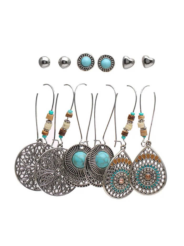 Earrings Yellow Chimes Kairangi Earrings Set for Women Combo of 6 Pairs Oxidised Earrings Multicolor Ethnic Stud and Drop Earrings for Women and Girls Earrings Yellow Chimes Kairangi Earrings Set for Women Combo of 6 Pairs Oxidised Earrings Multicolor Ethnic Stud and Drop Earrings for Women and Girls