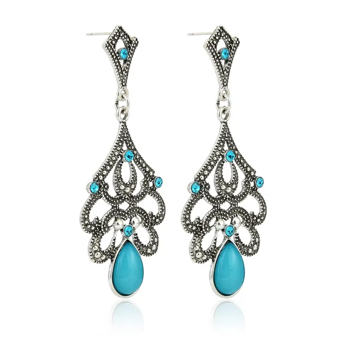 Earrings Yellow Chimes Tribal Vintage Grey Green Dangle Earring for Women Girls Yellow Chimes
