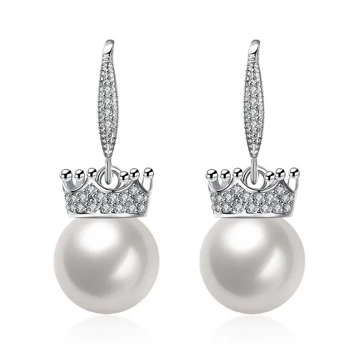 Earrings Yellow Chimes Yellow Chimes A5 Grade Crystal Fresh Water Pearl Drop Earring for Women Girls