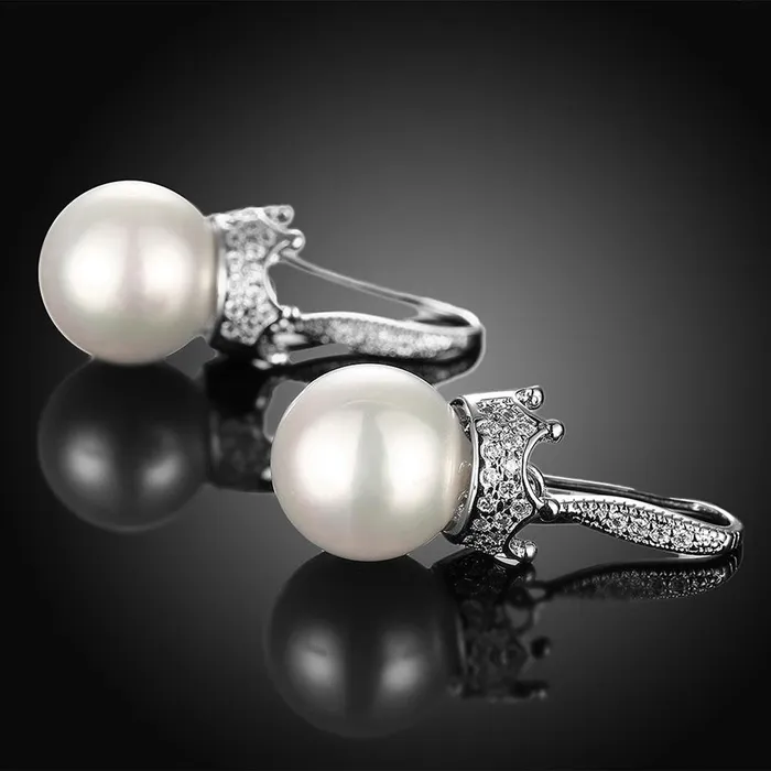 Earrings Yellow Chimes Yellow Chimes A5 Grade Crystal Fresh Water Pearl Drop Earring for Women Girls