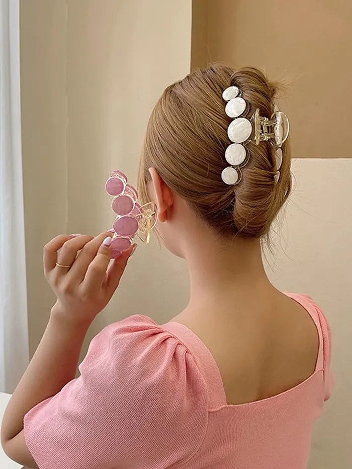 Earrings Yellow Chimes Yellow Chimes Claw Clips for Women Hair Clutches for Women Hair Accessories For Women Claw Clip Multicolor Big Clutchers for Hair Clutcher for women and Girls Gift for Women Girls Design 5