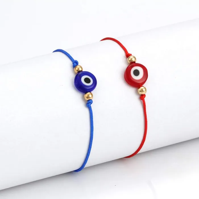 Earrings Yellow Chimes Yellow Chimes Combo Evil Eye Beads Best Friends Adjustable Threaded Hand Charm Unisex Bracelet For Couples Friends for Men and Women