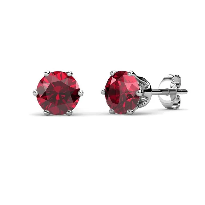 Earrings Yellow Chimes Yellow Chimes Crystal from Swarovski Stud Earrings in Macaroon Box for Women and Girls Garnet Earrings Yellow Chimes Yellow Chimes Crystal from Swarovski Stud Earrings in Macaroon Box for Women and Girls Garnet