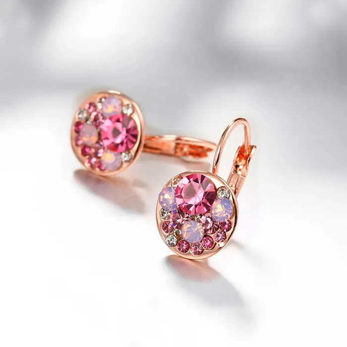 Earrings Yellow Chimes Yellow Chimes Earrings for Women and Girls 2 Pair Combo of Pink Crystal Clip On Earrings and Butterfly Designed Stud Birthday Gift for Girls and Women Anniversary Gift for Wife