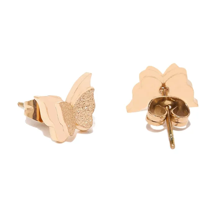 Earrings Yellow Chimes Yellow Chimes Earrings for Women and Girls 2 Pair Combo of Pink Crystal Clip On Earrings and Butterfly Designed Stud Birthday Gift for Girls and Women Anniversary Gift for Wife