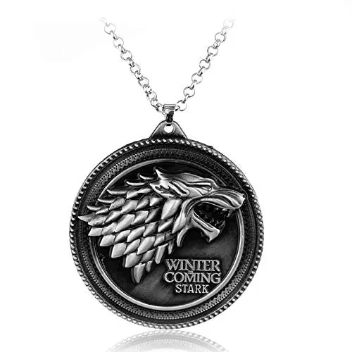 Earrings Yellow Chimes Yellow Chimes Game of Thrones Unisex Pendant for Boys and Girls Wolf Silver Earrings Yellow Chimes Yellow Chimes Game of Thrones Unisex Pendant for Boys and Girls Wolf Silver