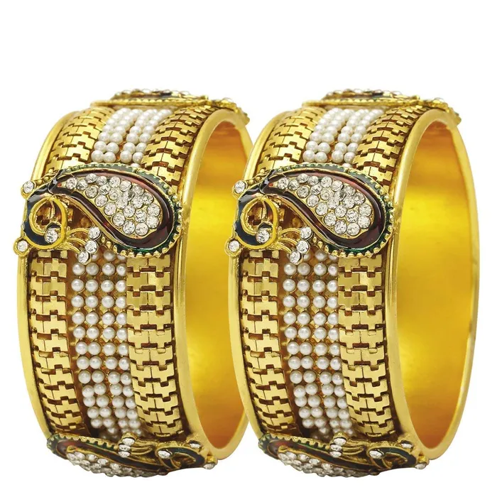 Earrings Yellow Chimes Yellow Chimes Latest Design Classic Look 2 Pcs Bangle Set Gold Plated Pearl Crystal Traditional Ethnic Bangles For Women And Girls 24 Earrings Yellow Chimes Yellow Chimes Latest Design Classic Look 2 Pcs Bangle Set Gold Plated Pearl Crystal Traditional Ethnic Bangles For Women And Girls 24