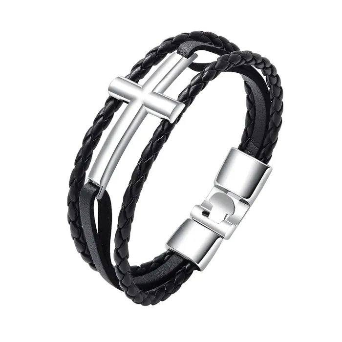 Earrings Yellow Chimes Yellow Chimes Leather Bracelet for Men Handmade Genuiner Black Leather Stainless Steel Cross Wrist Band Bracelet for Men and Boys Earrings Yellow Chimes Yellow Chimes Leather Bracelet for Men Handmade Genuiner Black Leather Stainless Steel Cross Wrist Band Bracelet for Men and Boys