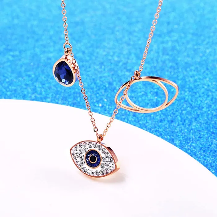 Earrings Yellow Chimes Yellow Chimes Pendant for Women Pendant With Rose Gold Plated Stainless Steel Chain Pendant Necklace for Women and Girls NK 2