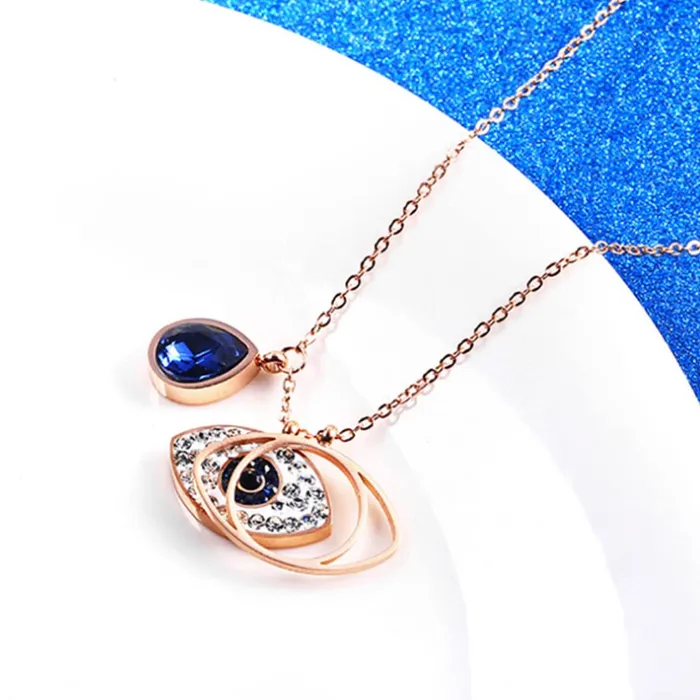 Earrings Yellow Chimes Yellow Chimes Pendant for Women Pendant With Rose Gold Plated Stainless Steel Chain Pendant Necklace for Women and Girls NK 2