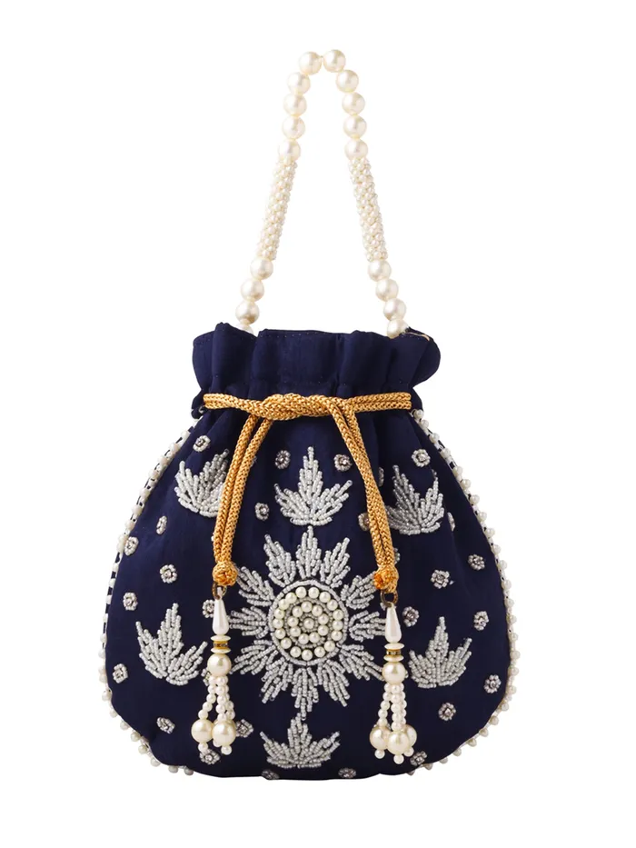 Earrings Yellow Chimes Yellow Chimes Potli Bags Pearl Beaded Wristlet Handmade Embroidery 21x22 cm Multicolour Earrings Yellow Chimes Yellow Chimes Potli Bags Pearl Beaded Wristlet Handmade Embroidery 21x22 cm Multicolour