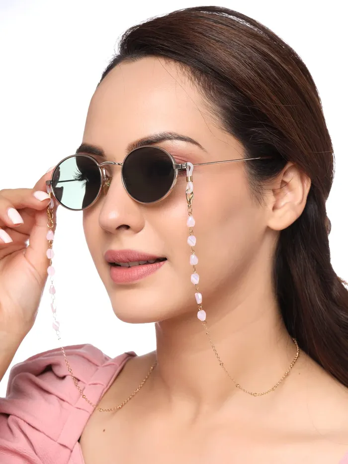 Earrings Yellow Chimes Yellow Chimes Sunglasses Chain for Women Eyeglasses Chain Multicolor Beadded Face Mask Chains Sunglasses AccessoriesSunglasses Lanyard for Girls and Women Style19