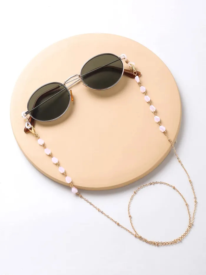 Earrings Yellow Chimes Yellow Chimes Sunglasses Chain for Women Eyeglasses Chain Multicolor Beadded Face Mask Chains Sunglasses AccessoriesSunglasses Lanyard for Girls and Women Style19