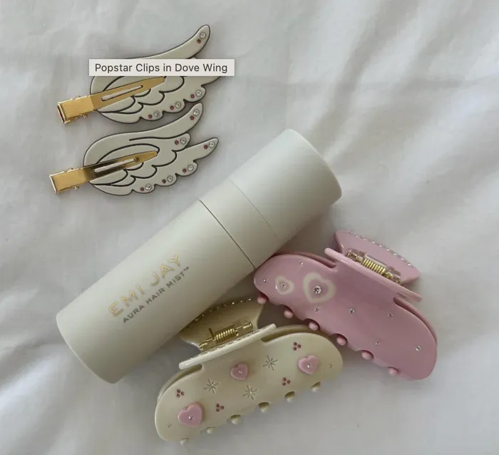emi jay Earrings Popstar Clips in Dove Wing