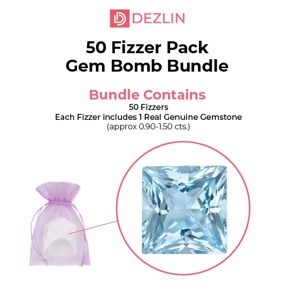 Gem Bomb 50 Pack Saver Bundle 70 Carats BATH0024GEM50PK Earrings