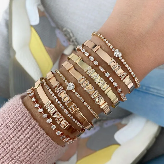 Get Signatured Bracelets Sliding Charm Bracelet